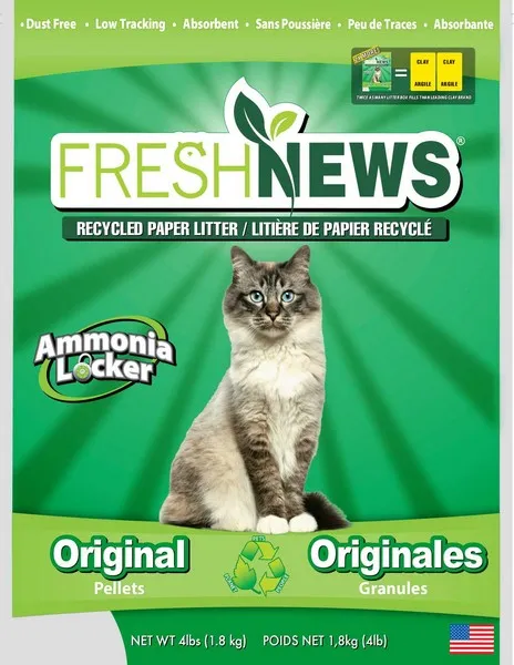 6/4 Lb  Fresh News Cat Litter - Treat